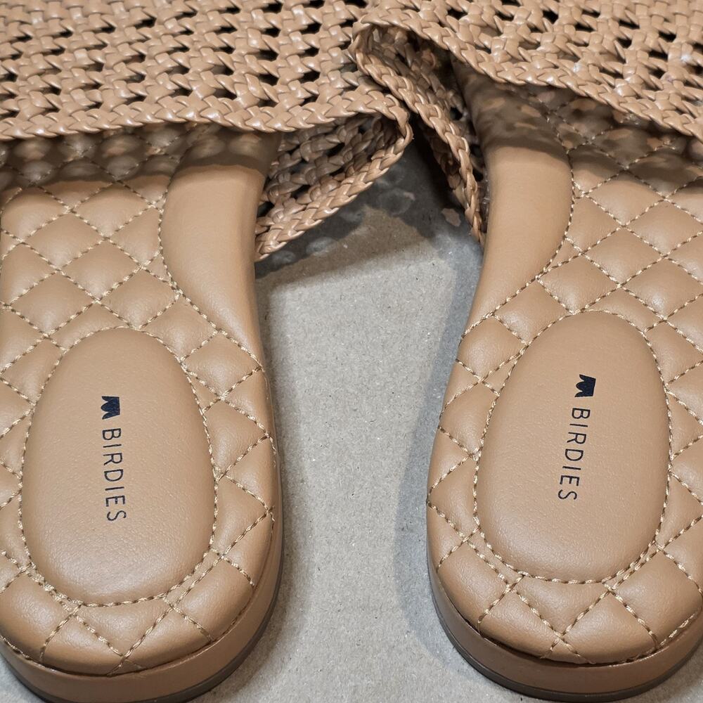 Birdies The Dove Vegan Leather Mules Flats Shoes Women's Sz 11 Tan NWOT - Picture 8 of 8